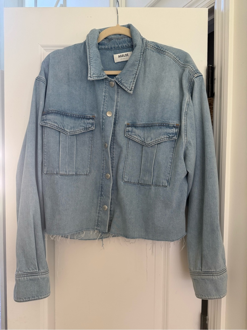 Agolde cropp denim jacket